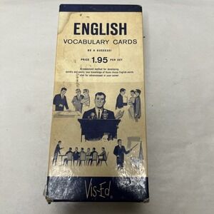 Vintage English Vocabulary Cards - Vis-Ed